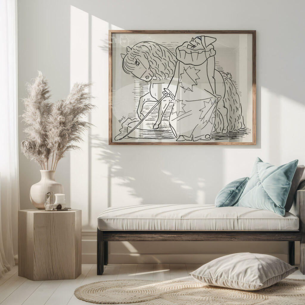 Clown met paarden act 1891 Leo Gestel 5 mockup