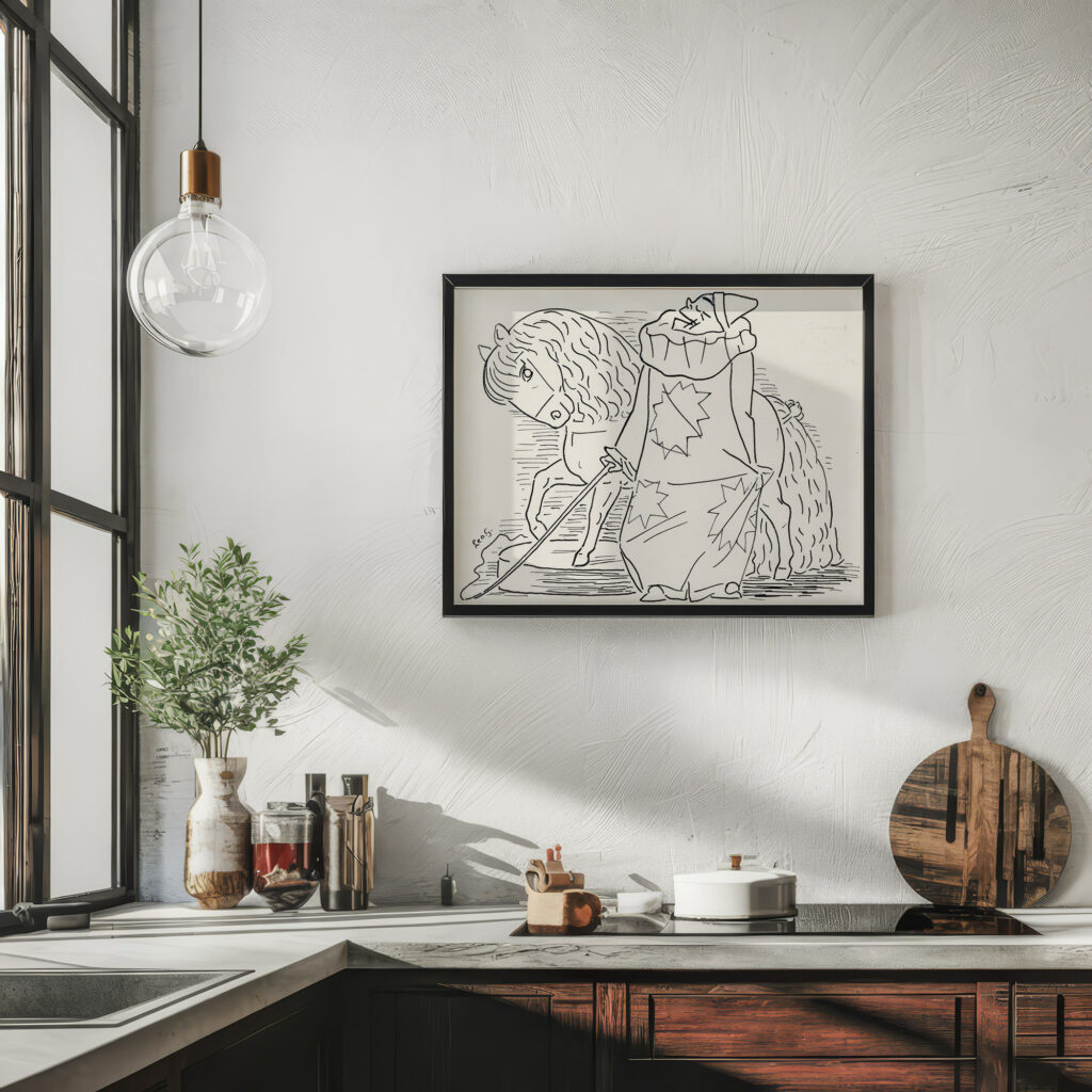 Clown met paarden act 1891 Leo Gestel 6 mockup