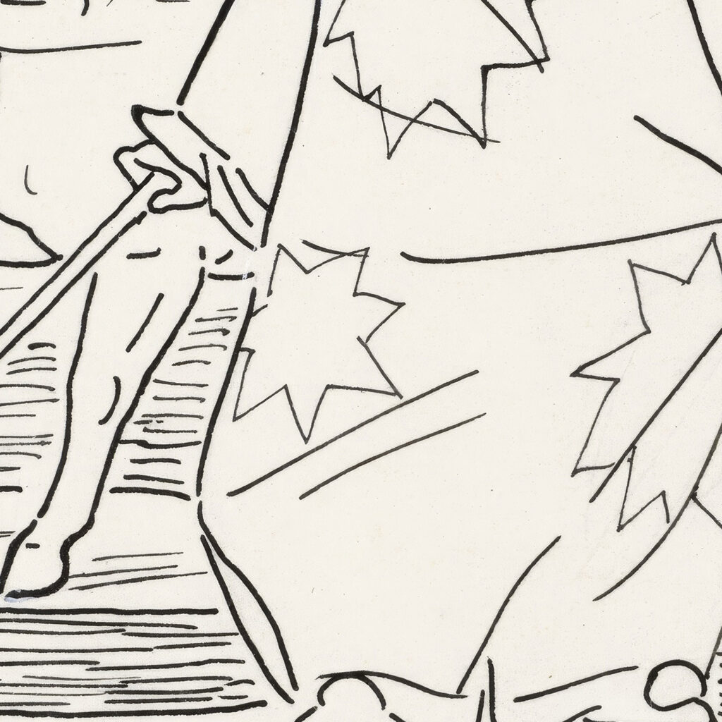 Clown met paarden act 1891 Leo Gestel 8 mockup