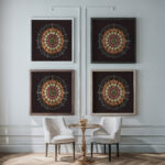 Cobweb Star ca. 1780 Unknown framed posters mockup