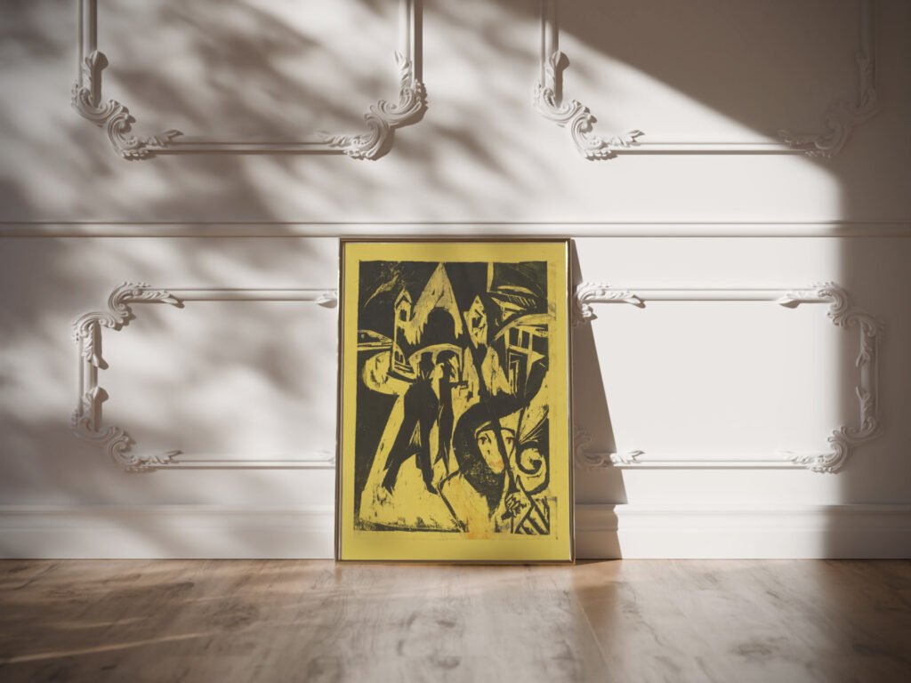 Cocotte on the Street 1915 Ernst Ludwig Kirchner video mockup