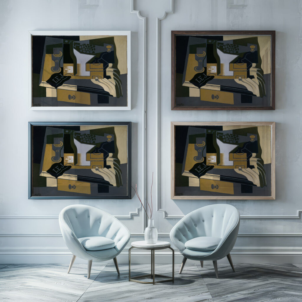 Coffee Grinder 1920 Juan Gris framed posters mockup