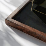 Coffeepot 1916 Juan Gris close up dark wood mockup