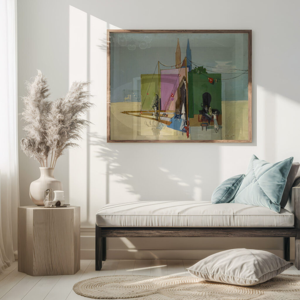 Coherences Study for Wallpainting 1935 Walter Kurt Wiemken 5 mockup