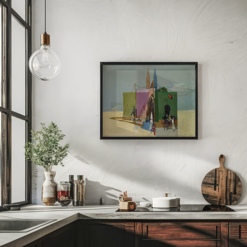 Coherences Study for Wallpainting 1935 Walter Kurt Wiemken 6 mockup