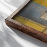 Coin De Cheminee A Les Clayes irca 1932 35 Edouard Vuillard close up dark wood mockup