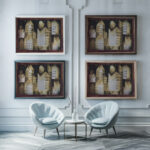 Cold City 1921 Paul Klee framed posters mockup