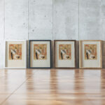 Collage 1937 Kurt Schwitters framed posters mockup