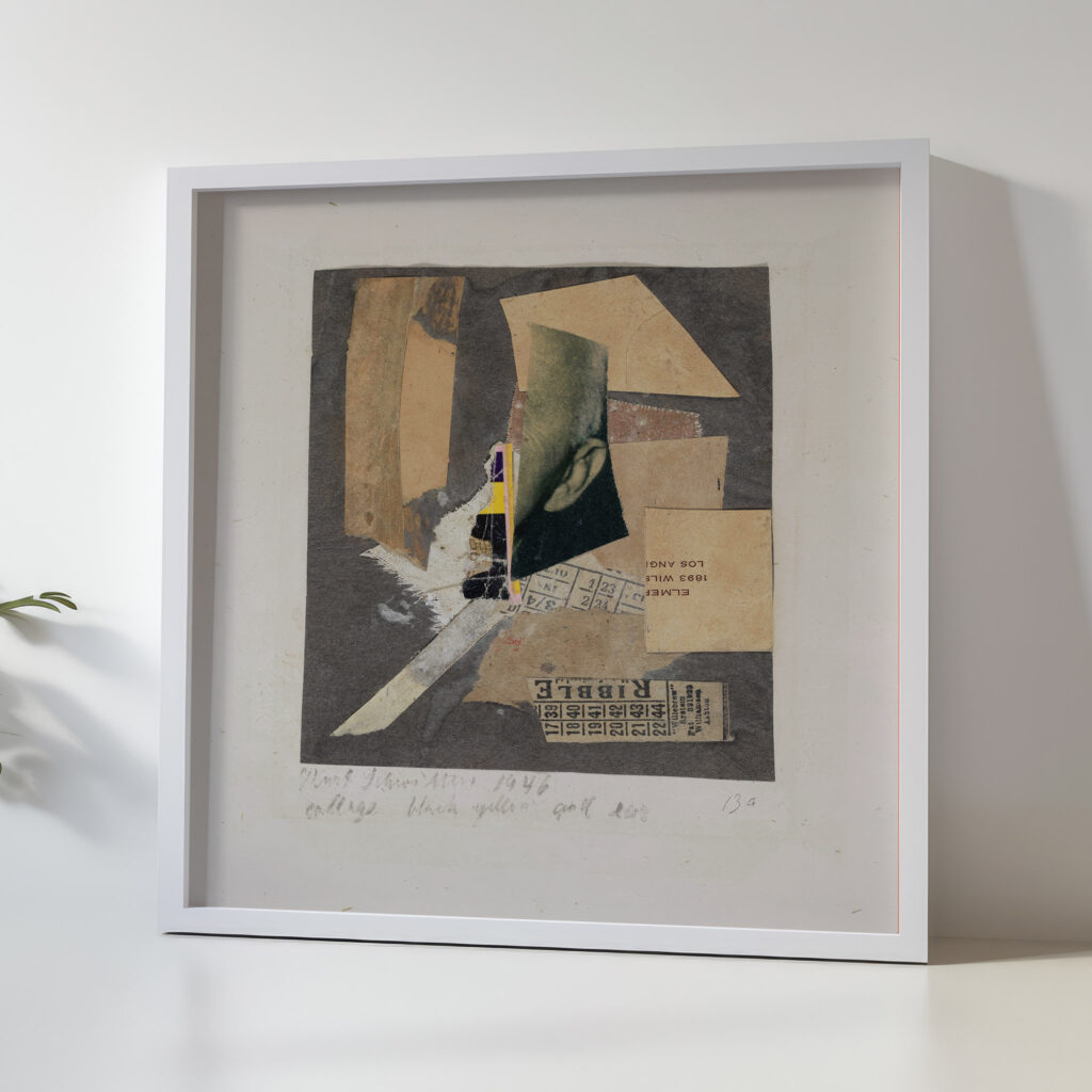 Collage Black Yellow and Ear 1946 Kurt Schwitters 5 mockup
