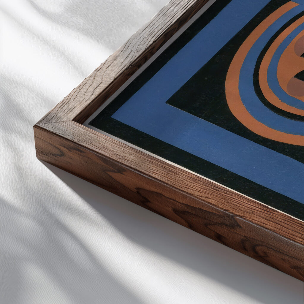 Collection decors et couleurs Pl.01 1930 Georges Valmier close up dark wood mockup