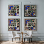 Collection decors et couleurs Pl.02 1930 Georges Valmier framed posters mockup