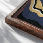 Collection decors et couleurs Pl.04 1930 Georges Valmier close up dark wood mockup