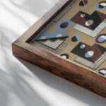 Collection decors et couleurs Pl.05 1930 Georges Valmier close up dark wood mockup