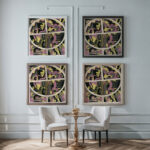 Collection decors et couleurs Pl.06 1930 Georges Valmier framed posters mockup