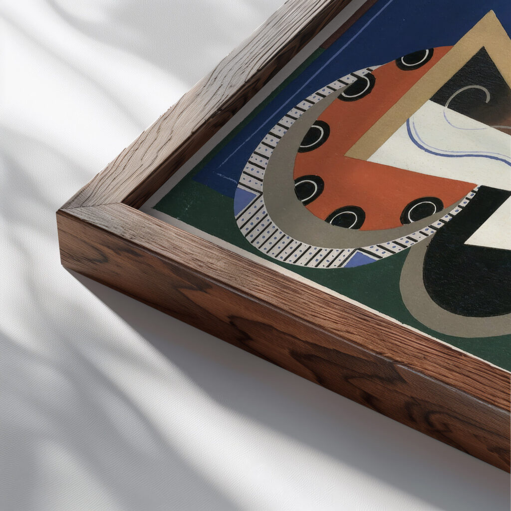 Collection decors et couleurs Pl.07 1930 Georges Valmier close up dark wood mockup