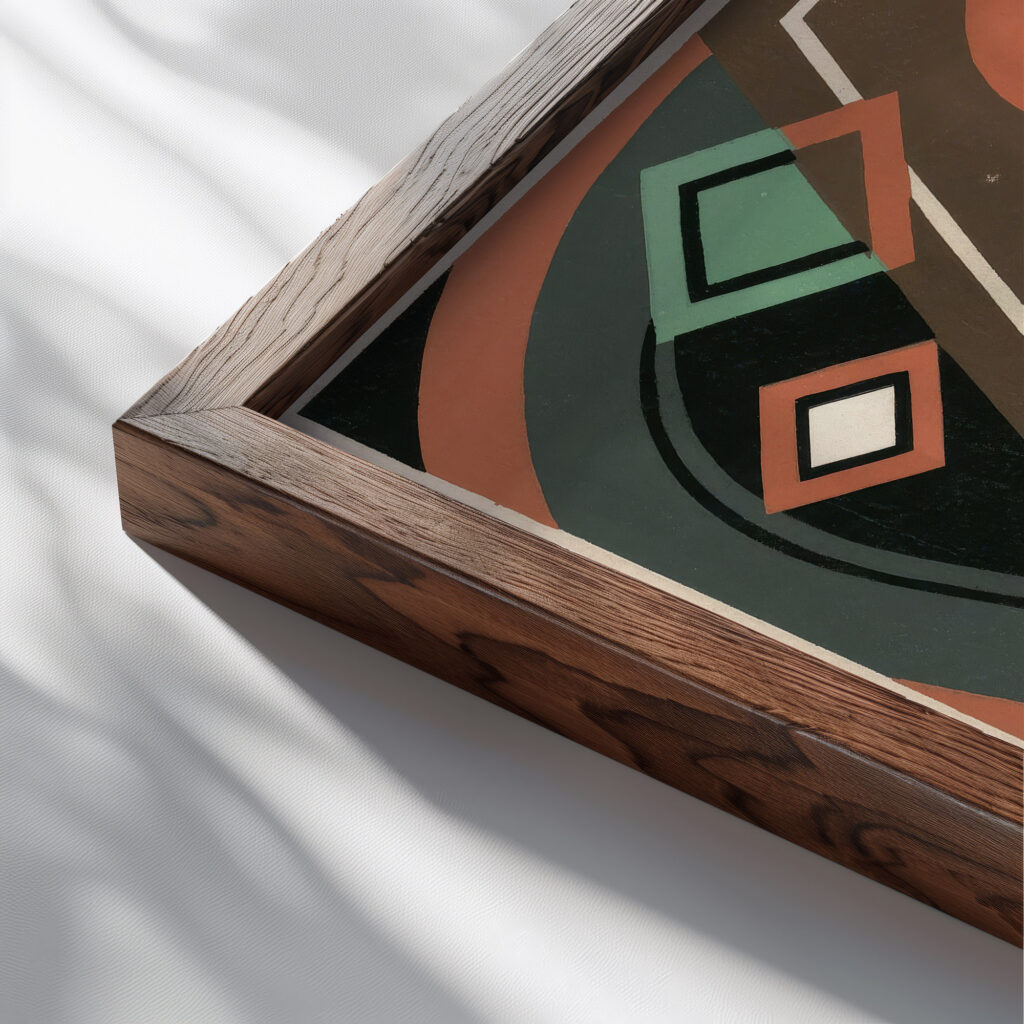 Collection decors et couleurs Pl.08 1930 Georges Valmier close up dark wood mockup