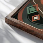 Collection decors et couleurs Pl.08 1930 Georges Valmier close up dark wood mockup