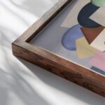 Collection decors et couleurs Pl.11 1930 Georges Valmier close up dark wood mockup