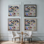 Collection decors et couleurs Pl.11 1930 Georges Valmier framed posters mockup