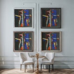 Collection decors et couleurs Pl.13 1930 Georges Valmier framed posters mockup