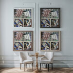 Collection decors et couleurs Pl.14 1930 Georges Valmier framed posters mockup