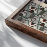 Collection decors et couleurs Pl.16 1930 Georges Valmier close up dark wood mockup