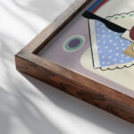 Collection decors et couleurs Pl.17 1930 Georges Valmier close up dark wood mockup