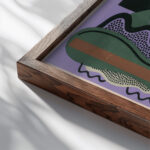 Collection decors et couleurs Pl.18 1930 Georges Valmier close up dark wood mockup