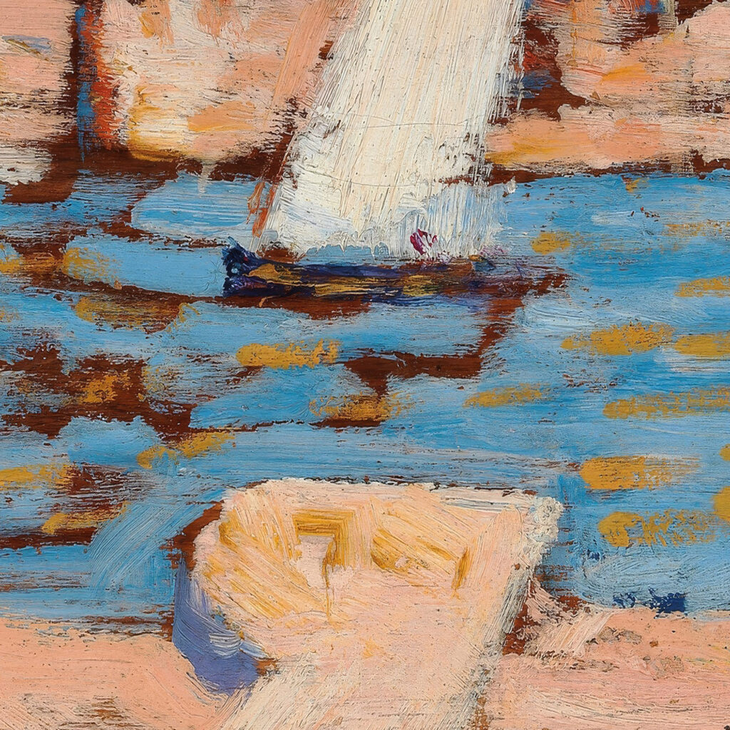 Collioure. La Tartane 1887 Paul Signac 8 mockup