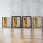 Color Construction 1919 Georgy Stenberg framed posters mockup