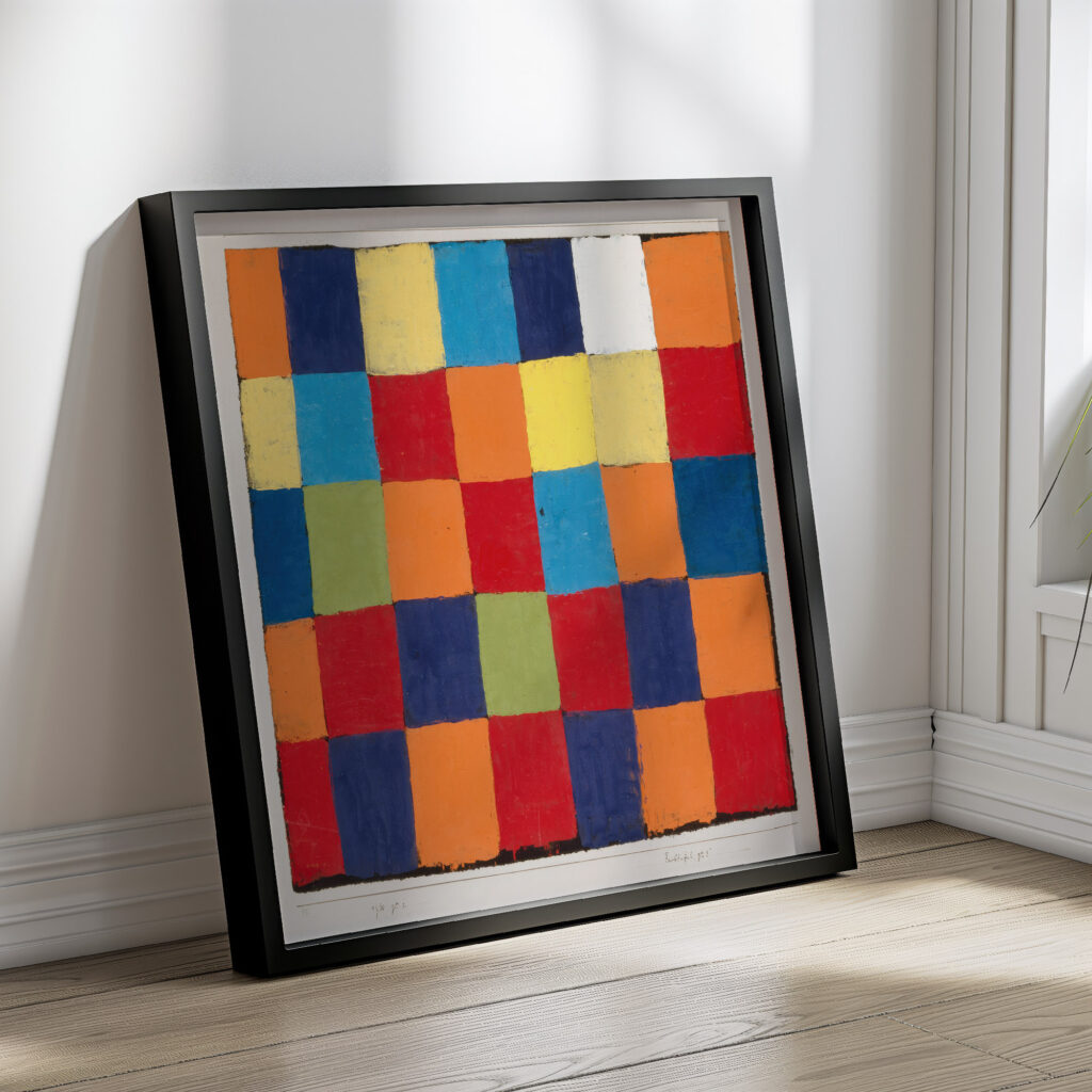 Color chart ‘Qu 1 1930 Paul Klee 4 mockup