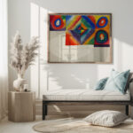 Color studies with information on painting technique 1913 Wassily Kandinsky 5 mockup