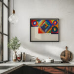 Color studies with information on painting technique 1913 Wassily Kandinsky 6 mockup