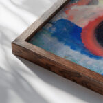 Colour Composition 1918 John Jon And close up dark wood mockup