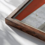 Colour solution 1920 c. 1929 Theo van Doesburg close up dark wood mockup