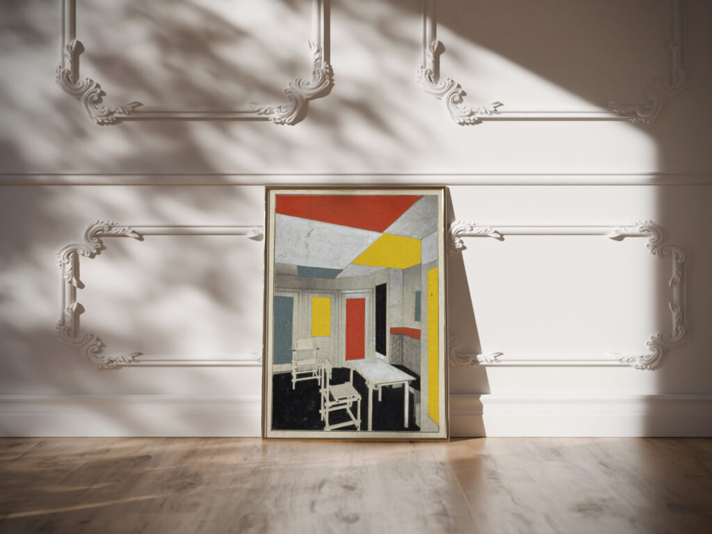 Colour solution 1920 c. 1929 Theo van Doesburg video mockup