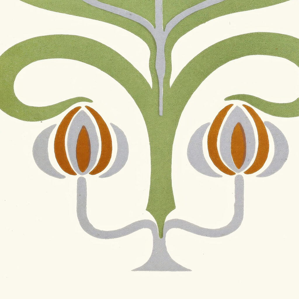 Combination of Broken Colours of Green Blue and Orange Harmony of Contrast 1912 James Ward 8 mockup