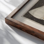 Comedian Invention 4 1904 Paul Klee close up dark wood mockup