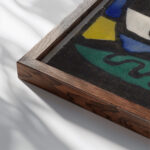 Compositie Stilleven 1914 Jacoba van Heemskerck close up dark wood mockup