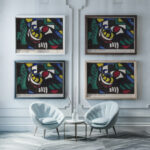 Compositie Stilleven 1914 Jacoba van Heemskerck framed posters mockup