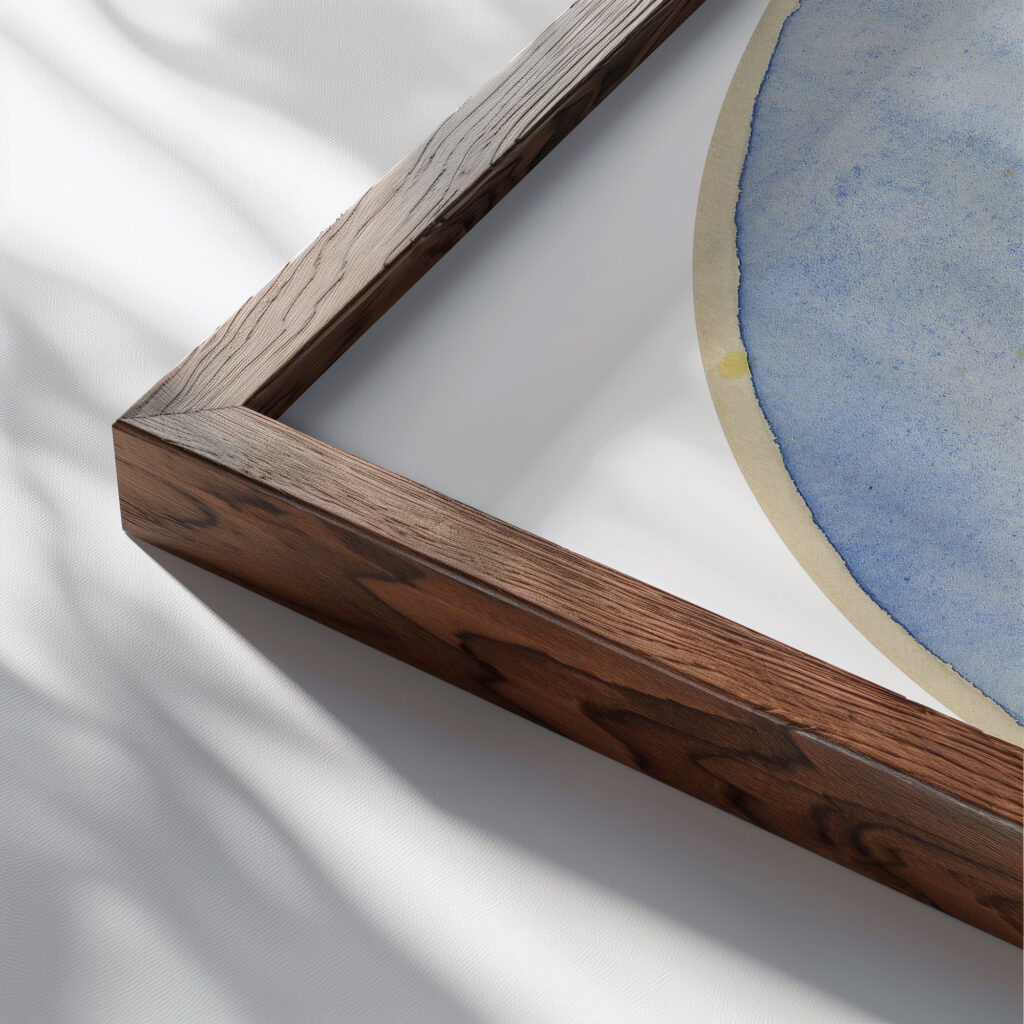 Compositie from 1914 until 1916 Jules Schmalzigaug 1 close up dark wood mockup