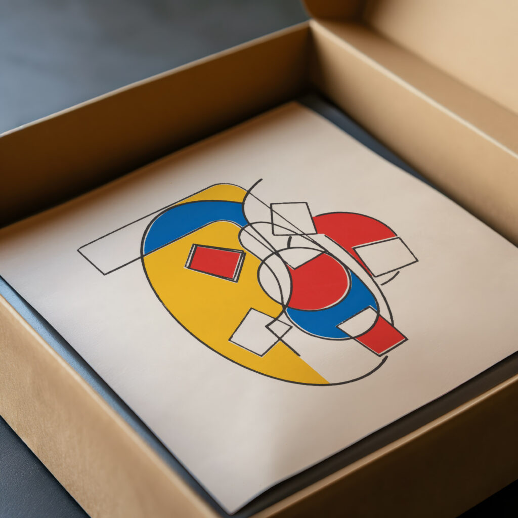 Compositie met ovaal en rechthoeken 2009 Unknown video mockup