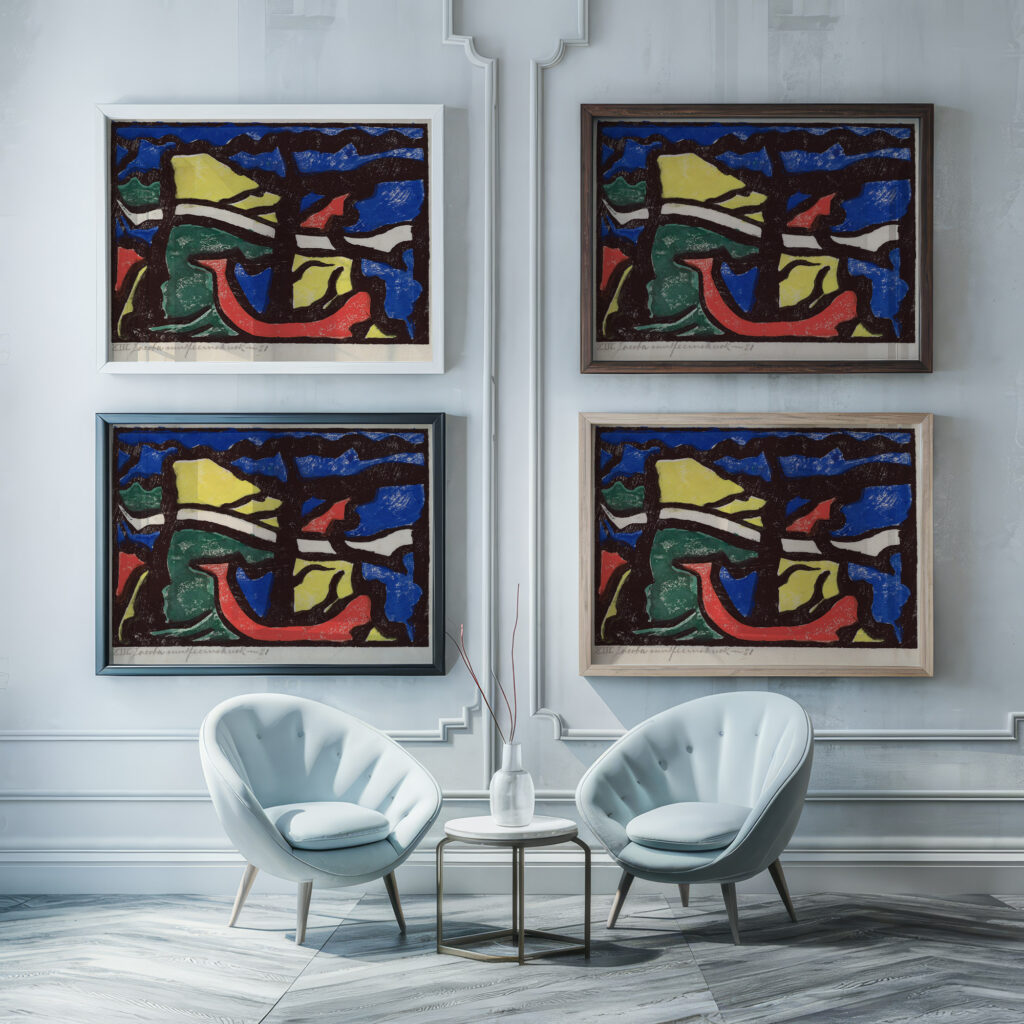 Composition 1914 Jacoba van Heemskerck framed posters mockup Composition 1914 Jacoba van Heemskerck framed posters mockup