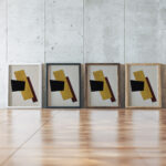 Composition 1917 Lyubov Popova framed posters mockup Composition 1917 Lyubov Popova framed posters mockup