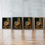 Composition 1919 Louis Marcoussis framed posters mockup