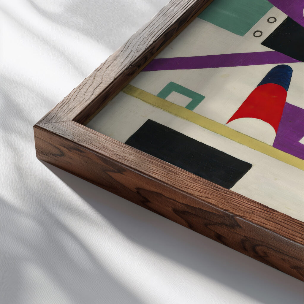 Composition 1920 Thorvald Hellesen close up dark wood mockup