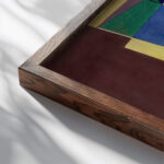 Composition 1921 Georges Valmier 1 close up dark wood mockup Composition 1921 Georges Valmier 1 close up dark wood mockup