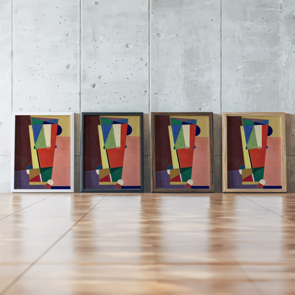 Composition 1921 Georges Valmier 1 framed posters mockup Composition 1921 Georges Valmier 1 framed posters mockup