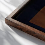 Composition 1921 Louis Marcoussis close up dark wood mockup