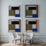 Composition 1923 1924 Theo van Doesburg framed posters mockup